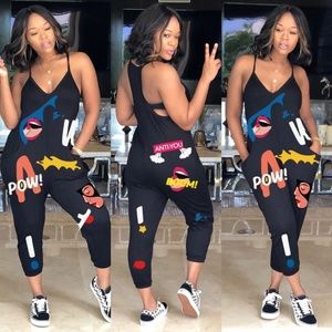 Cartoon Printed Romper!